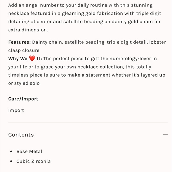 NWT Angel Number Necklace - Picture 5 of 5